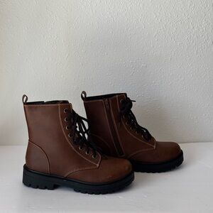 Unr8ed Women’s Lace-Up Combat Boots Caramel Brown Size 9.5M